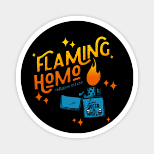 Flaming Homo Magnet